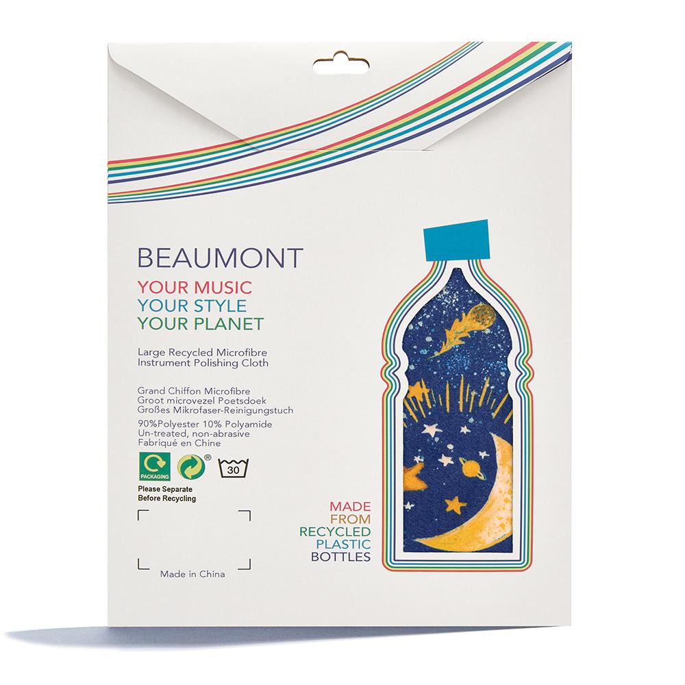 Beaumont Microfibre Flute Cleaning Cloth - Hazy Rainbow (40X30)